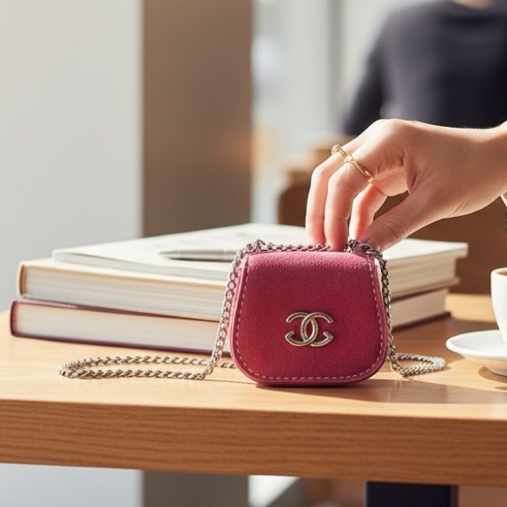 Chic Pink AirPod Pro Case with Chain